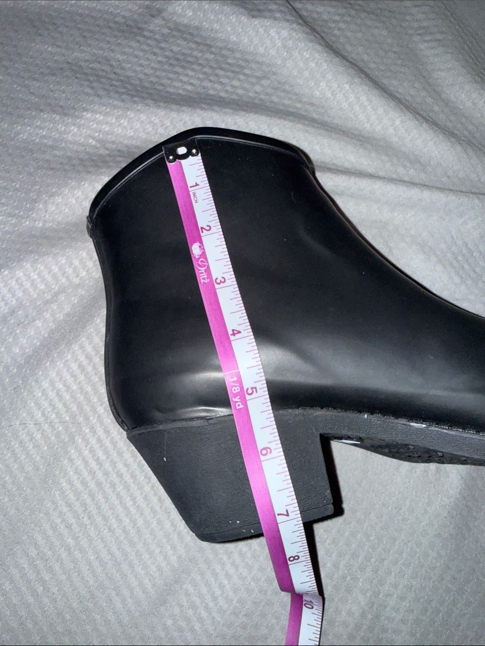 Nomad Women's Black Wrangler Cowboy Ankle Rubber Rain Boots Sz 10, Like New - Picture 14 of 15